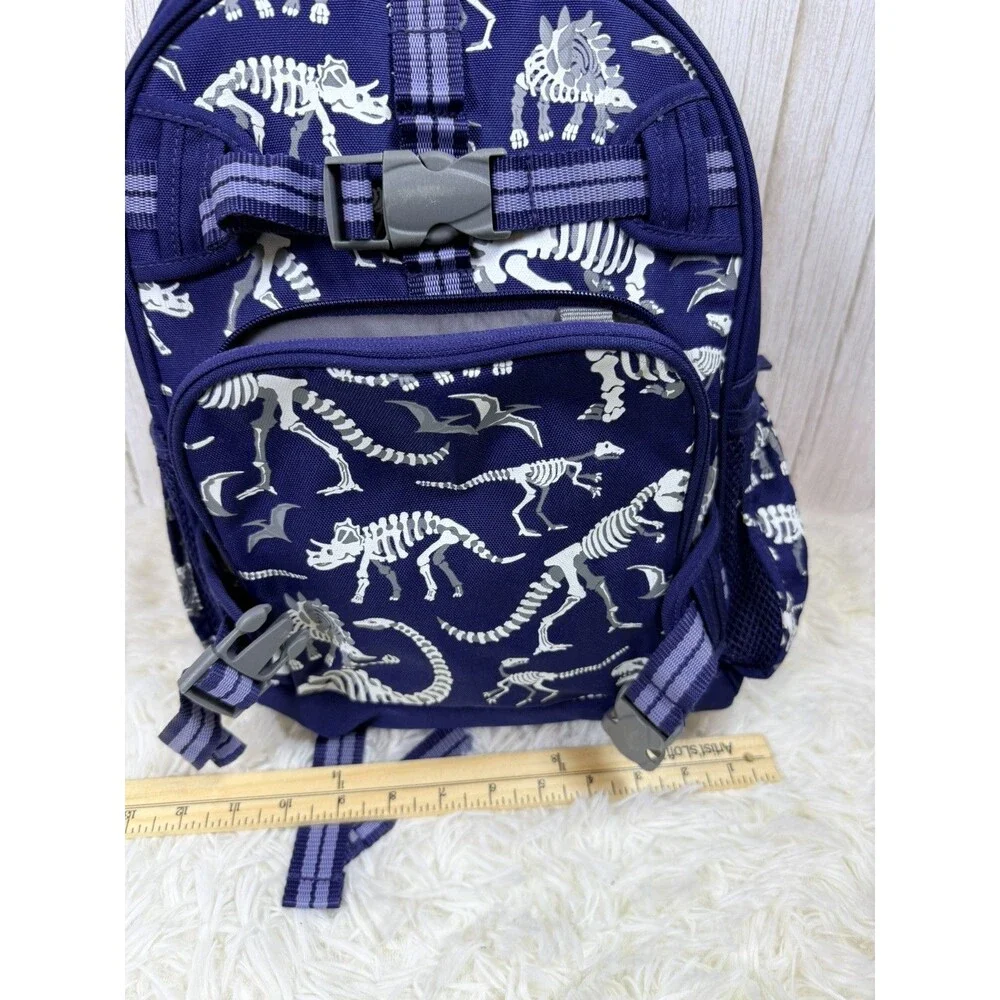 Pottery Barn Kids Mackenzie Navy Dinosaur Bones Glow in the Dark Travel Backpack